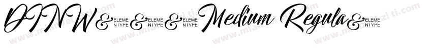DINW29-Medium Regula字体转换